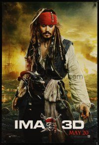 4z593 PIRATES OF THE CARIBBEAN: ON STRANGER TIDES IMAX teaser DS 1sh '11 Depp as Captain Jack!