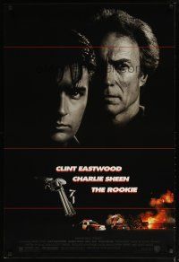 4z645 ROOKIE 1sh '90 Clint Eastwood directs & stars, Charlie Sheen, Raul Julia