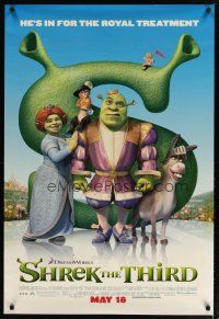 4z668 SHREK THE THIRD advance DS 1sh '07 different cartoon image of top characters