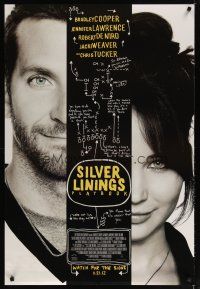 4z671 SILVER LININGS PLAYBOOK advance DS 1sh '12 Bradley Cooper, Jennifer Lawrence!