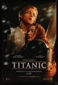 4z761 TITANIC advance DS 1sh R12 Leonardo DiCaprio, Kate Winslet, directed by James Cameron!