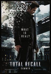 4z768 TOTAL RECALL teaser DS 1sh '12 Colin Farrell, Kate Beckinsale, Jessica Biel, what is real?