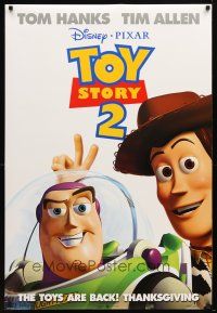 4z774 TOY STORY 2 advance DS 1sh '99 Woody, Buzz Lightyear, Disney and Pixar animated sequel!