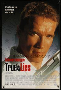 4z778 TRUE LIES style A advance 1sh '94 Arnold Schwarzenegger, directed by James Cameron!