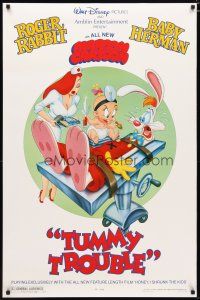 4z781 TUMMY TROUBLE DS 1sh '89 Roger Rabbit & sexy Jessica with doctor Baby Herman!