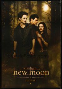 4z789 TWILIGHT SAGA: NEW MOON teaser DS 1sh '09 Kristen Stewart, Robert Pattinson, Taylor Lautner!