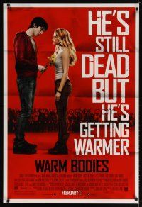 4z809 WARM BODIES advance DS 1sh '13 Nicholas Hoult, Teresa Palmer, cold body, warm heart!
