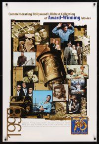 4z811 WARNER BROS 75TH ANNIVERSARY video poster '98 Clint Eastwood, Paul Newman, Lauren Bacall!