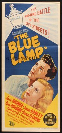 5a607 BLUE LAMP Aust daybill '50 directed by Basil Dearden, the unending battle of city streets!