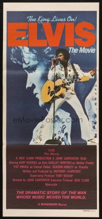 5a649 ELVIS Aust daybill '79 Kurt Russell as Presley, directed by John Carpenter, rock & roll!
