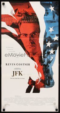 5a708 JFK Aust daybill '91 directed by Oliver Stone, Kevin Costner as Jim Garrison!