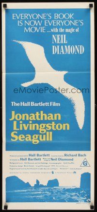5a711 JONATHAN LIVINGSTON SEAGULL Aust daybill '73 great bird image, from Richard Bach's book!