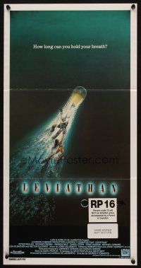 5a731 LEVIATHAN Aust daybill '89 deep ocean monster sci-fi, how long can you hold your breath?