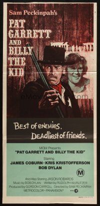 5a791 PAT GARRETT & BILLY THE KID Aust daybill '73 Sam Peckinpah, Bob Dylan, Coburn, Lesser art!