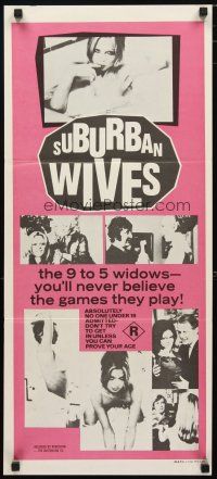 5a915 SUBURBAN WIVES Aust daybill '72 they're the 9 to 5 widows & the welcome mat is always out!