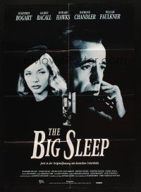 5a328 BIG SLEEP German R85 different image of Humphrey Bogart & sexy Lauren Bacall, Howard Hawks