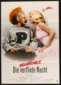 5a372 INSIGNIFICANCE German '85 Nicolas Roeg, wacky art of Marilyn & Einstein!