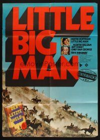 5a384 LITTLE BIG MAN red title style German '71 Dustin Hoffman as most neglected hero!