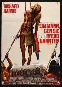 5a394 MAN CALLED HORSE German '70 hanging Richard Harris becomes Sioux Indian warrior!