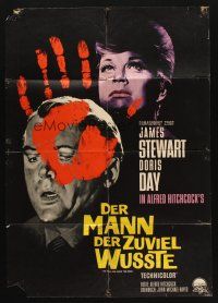 5a396 MAN WHO KNEW TOO MUCH German R64 James Stewart & Doris Day, directed by Alfred Hitchcock!