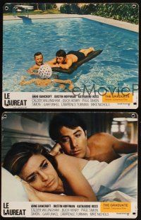 5a066 GRADUATE set of 7 French LCs '68 images of Anne Bancroft, Dustin Hoffman & Katharine Ross!