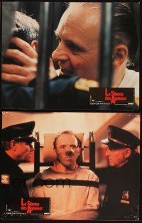 5a056 SILENCE OF THE LAMBS set of 10 French LCs '91 Jodie Foster, Anthony Hopkins, Scott Glenn!