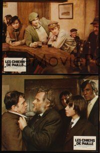 5a060 STRAW DOGS set of 9 style A French LCs '72 Dustin Hoffman & Susan George, Sam Peckinpah!