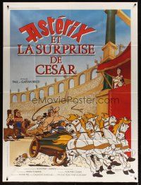 5b223 ASTERIX VS. CAESAR French 1p '85 art of comic cartoon characters by Albert Uderzo!