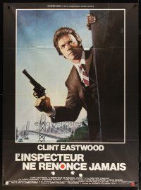 5b290 ENFORCER French 1p '77 great art of Clint Eastwood as Dirty Harry by Jean Mascii!