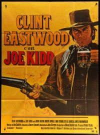 5b348 JOE KIDD French 1p '72 best art of Clint Eastwood with beer, WITHOUT Jean Mascii signature!