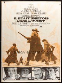 5b403 ONCE UPON A TIME IN THE WEST French 1p R70s Leone, Cardinale, Fonda, Bronson & Robards!