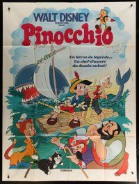 5b419 PINOCCHIO French 1p R70s Disney classic cartoon about a wooden boy who wants to be real!