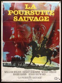 5b441 REVENGERS French 1p '72 cowboy William Holden, cool completely different artwork!