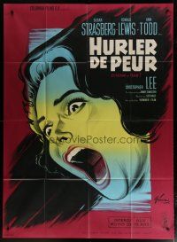 5b455 SCREAM OF FEAR French 1p '61 Hammer, classic terrified Susan Strasberg horror image!