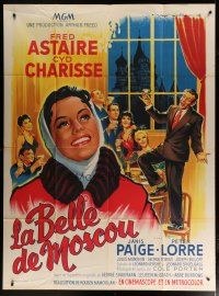 5b461 SILK STOCKINGS French 1p '58 different art of Fred Astaire & Cyd Charisse by Roger Soubie!