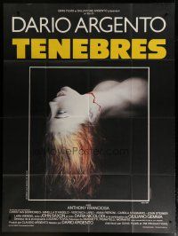 5b481 TENEBRE French 1p '82 Dario Argento giallo, creepy image of bloody dead girl's head!