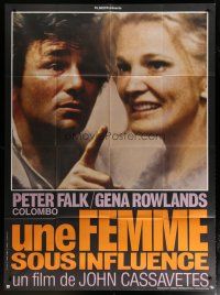 5b508 WOMAN UNDER THE INFLUENCE French 1p '76 John Cassavetes, c/u of Peter Falk & Gena Rowlands!