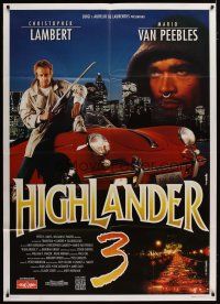5b045 HIGHLANDER 3 Italian 1p '96 Christopher Lambert, chosen to protect all that is good!