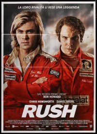 5b091 RUSH Italian 1p '13 Ron Howard, Chris Hemsworth, Daniel Bruhl, Formula One car racing!