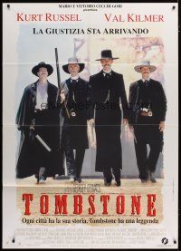 5b118 TOMBSTONE Italian 1p '94 Kurt Russell as Wyatt Earp, Val Kilmer as Doc Holliday