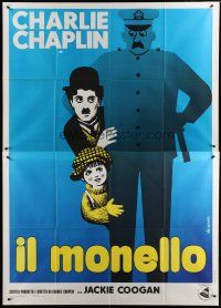 5b168 KID Italian 2p R60s great different Leo Kouper art of Charlie Chaplin & Jackie Coogan!