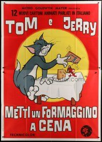 5b206 TOM & JERRY Italian 2p '69 great Hanna-Barbera cat & mouse cartoon art by Nano!