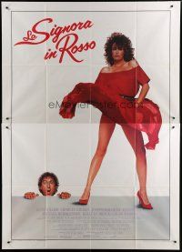 5b210 WOMAN IN RED Italian 2p '84 wacky Gene Wilder & super-sexy Kelly Le Brock!