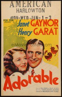 5b521 ADORABLE WC '33 beautiful Princess Janet Gaynor pretends to be poor!