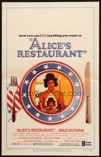 5b525 ALICE'S RESTAURANT WC '69 Arlo Guthrie, musical comedy directed by Arthur Penn!