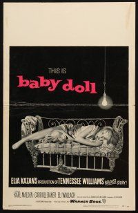 5b539 BABY DOLL WC '57 Elia Kazan, classic image of sexy troubled teen Carroll Baker!