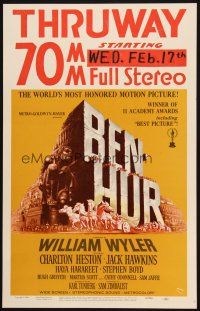 5b551 BEN-HUR WC R69 Charlton Heston, William Wyler classic religious epic, cool art by Joseph Smith