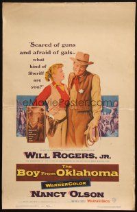 5b567 BOY FROM OKLAHOMA WC '54 directed by Michael Curtiz, Will Rogers Jr, & Nancy Olson!
