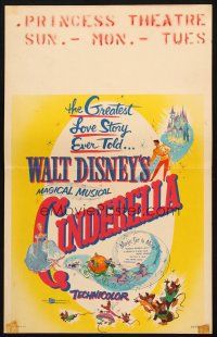 5b581 CINDERELLA WC R57 Walt Disney classic romantic musical fantasy cartoon!