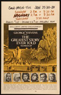 5b652 GREATEST STORY EVER TOLD WC '65 George Stevens, Max von Sydow as Jesus!
